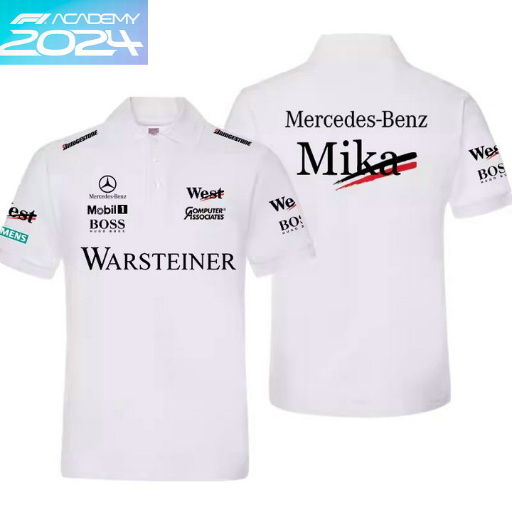 2024 Polo Mika Hakkinen Mercedes-Benz Coton Homme Manche Courte